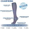imageCHARMKING 6 PairsCompression Socks for Women ampamp Men Circulation Best Support for Nurses Running AthleticFlight Travel01 BlackBlackBlackBlackPinkGrey