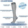 imageCHARMKING 6 PairsCompression Socks for Women ampamp Men Circulation Best Support for Nurses Running AthleticFlight Travel04 BlackBlackBlackWhiteGreyGrey