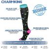 imageCHARMKING 6 PairsCompression Socks for Women ampamp Men Circulation Best Support for Nurses Running AthleticFlight Travel06 RainbowBlackBlackWhiteBlackBlack