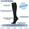 imageCHARMKING 6 PairsCompression Socks for Women ampamp Men Circulation Best Support for Nurses Running AthleticFlight Travel08 BlueBlackBlueGreyGreyBlack