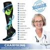 imageCHARMKING 6 PairsCompression Socks for Women ampamp Men Circulation Best Support for Nurses Running AthleticFlight Travel16 BlueGreenRedGreenGreenRed