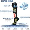 imageCHARMKING 6 PairsCompression Socks for Women ampamp Men Circulation Best Support for Nurses Running AthleticFlight Travel16 BlueGreenRedGreenGreenRed