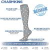 imageCHARMKING 6 PairsCompression Socks for Women ampamp Men Circulation Best Support for Nurses Running AthleticFlight Travel24 BlackBlackGreyGreyGreyWhite