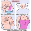 imageCHARMKING 8 Pairs Pasties Womens Reusable Adhesive Nipple Covers Invisible Round Silicone Cover Concealers Beige