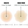 imageCHARMKING 8 Pairs Pasties Womens Reusable Adhesive Nipple Covers Invisible Round Silicone Cover Concealers Beige