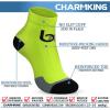 imageCHARMKING Compression Socks for Women ampamp Men Circulation 1520 mmHg is Best for Athletic Running Cycling Nurse Daily Wear03 GreenPink