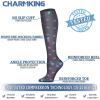 imageCHARMKING Compression Socks for Women ampamp Men Circulation 3 Pairs 1520 mmHg is Best Support for Athletic Running Cycling13 GreyPinkGrey