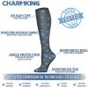 imageCHARMKING Compression Socks for Women ampamp Men Circulation 3 Pairs 1520 mmHg is Best Support for Athletic Running Cycling14 GreyBlueGrey