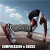 imageCHARMKING Compression Socks for Women ampamp Men Circulation 3 Pairs 1520 mmHg is Best Support for Athletic Running Cycling15 WhiteBlackBlack