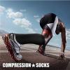 imageCHARMKING Compression Socks for Women ampamp Men Circulation 3 Pairs 1520 mmHg is Best Support for Athletic Running Cycling16 BlackStripeblackWhite