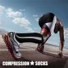 imageCHARMKING Compression Socks for Women ampamp Men Circulation 3 Pairs 1520 mmHg is Best Support for Athletic Running Cycling19 StripblackWhitePink