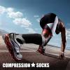 imageCHARMKING Compression Socks for Women ampamp Men Circulation 3 Pairs 1520 mmHg is Best Support for Athletic Running Cycling20 BlackRose RedBlue