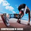 imageCHARMKING Compression Socks for Women ampamp Men Circulation 3 Pairs 1520 mmHg is Best Support for Athletic Running Cycling23 BlackBlackWhite