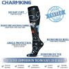 imageCHARMKING Compression Socks for Women ampamp Men Circulation 3 Pairs 1520 mmHg is Best Support for Athletic Running Cycling24 BlackBlackBlue
