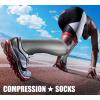 imageCHARMKING Compression Socks for Women ampamp Men Circulation 3 Pairs 1520 mmHg is Best Support for Athletic Running Cycling29 BlackBlackDark Grey