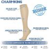 imageCHARMKING Compression Socks for Women ampamp Men Circulation 3 Pairs 1520 mmHg is Best Support for Athletic Running Cycling30 BlackBeigeOrange