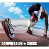 imageCHARMKING Compression Socks for Women ampamp Men Circulation 3 Pairs 1520 mmHg is Best Support for Athletic Running Cycling31 BlackGreyLight Grey