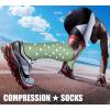 imageCHARMKING Compression Socks for Women ampamp Men Circulation 3 Pairs 1520 mmHg is Best Support for Athletic Running Cycling34 Dark GreenGreenGreen