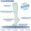 imageCHARMKING Compression Socks for Women ampamp Men Circulation 3 Pairs 1520 mmHg is Best Support for Athletic Running Cycling34 Dark GreenGreenGreen