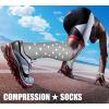 imageCHARMKING Compression Socks for Women ampamp Men Circulation 3 Pairs 1520 mmHg is Best Support for Athletic Running Cycling36 Dark GreyGreyGrey