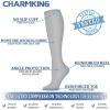 imageCHARMKING Compression Socks for Women ampamp Men Circulation 3 Pairs 1520 mmHg is Best Support for Athletic Running Cycling36 Dark GreyGreyGrey