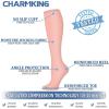 imageCHARMKING Compression Socks for Women ampamp Men Circulation 3 Pairs 1520 mmHg is Best Support for Athletic Running Cycling38 BlackYellowPink