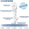 imageCHARMKING Compression Socks for Women ampamp Men Circulation 3 Pairs 1520 mmHg is Best Support for Athletic Running Cycling40 PinkPurpleBrown