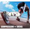 imageCHARMKING Compression Socks for Women ampamp Men Circulation 3 Pairs 1520 mmHg is Best Support for Athletic Running Cycling40 PinkPurpleBrown