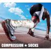 imageCHARMKING Compression Socks for Women ampamp Men Circulation 3 Pairs 1520 mmHg is Best Support for Athletic Running Cycling41 PinkOrangeGreen