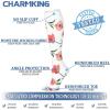 imageCHARMKING Compression Socks for Women ampamp Men Circulation 3 Pairs 1520 mmHg is Best Support for Athletic Running Cycling41 PinkOrangeGreen