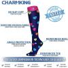 imageCHARMKING Compression Socks for Women ampamp Men Circulation 8 Pairs 1520 mmHg is Best Support for Athletic RunningHiking01 NavyGrayBlackBlueBlack