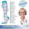 imageCHARMKING Compression Socks for Women ampamp Men Circulation 8 Pairs 1520 mmHg is Best Support for Athletic RunningHiking01 NavyGrayBlackBlueBlack
