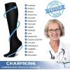 imageCHARMKING Compression Socks for Women ampamp Men Circulation 8 Pairs 1520 mmHg is Best Support for Athletic RunningHiking03 BlackWhiteGrayYellowBrown