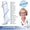 imageCHARMKING Compression Socks for Women ampamp Men Circulation 8 Pairs 1520 mmHg is Best Support for Athletic RunningHiking07 WhiteWhiteWhiteWhiteWhite