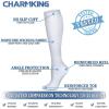 imageCHARMKING Compression Socks for Women ampamp Men Circulation 8 Pairs 1520 mmHg is Best Support for Athletic RunningHiking07 WhiteWhiteWhiteWhiteWhite