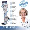 imageCHARMKING Compression Socks for Women ampamp Men Circulation 8 Pairs 1520 mmHg is Best Support for Athletic RunningHiking16 BlueWhiteNavyRedBlue
