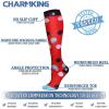 imageCHARMKING Compression Socks for Women ampamp Men Circulation 8 Pairs 1520 mmHg is Best Support for Athletic RunningHiking16 BlueWhiteNavyRedBlue