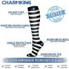 imageCHARMKING Compression Socks for Women ampamp Men Circulation 8 Pairs 1520 mmHg is Best Support for Athletic RunningHiking17 YellowGrayRedRainbowWhite