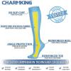 imageCHARMKING Compression Socks for Women ampamp Men Circulation 8 Pairs 1520 mmHg is Best Support for Athletic RunningHiking18 PinkRainbowCyanWhiteBlue