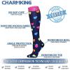 imageCHARMKING Compression Socks for Women ampamp Men Circulation 8 Pairs 1520 mmHg is Best Support for Athletic RunningHiking23 BlackBlackRainbowNavyBlack