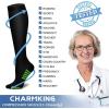 imageCHARMKING Compression Socks for Women ampamp Men Circulation 8 Pairs 1520 mmHg is Best Support for Athletic RunningHiking29 GreyBluePinkYellowPurple