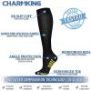imageCHARMKING Compression Socks for Women ampamp Men Circulation 8 Pairs 1520 mmHg is Best Support for Athletic RunningHiking29 GreyBluePinkYellowPurple
