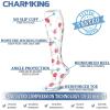 imageCHARMKING Compression Socks for Women ampamp Men Circulation 8 Pairs 1520 mmHg is Best Support for Athletic RunningHiking36 BlackBlackBlueWhiteWhite