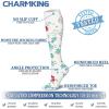 imageCHARMKING Compression Socks for Women ampamp Men Circulation 8 Pairs 1520 mmHg is Best Support for Athletic RunningHiking38 GreenBlackWhiteGreenGreen