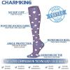 imageCHARMKING Compression Socks for Women ampamp Men Circulation 8 Pairs 1520 mmHg is Best Support for Athletic RunningHiking44 BlackPurplePurplePurplePurple