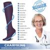 imageCHARMKING Compression Socks for Women ampamp Men Circulation 8 Pairs 1520 mmHg is Best Support for Athletic RunningHiking44 BlackPurplePurplePurplePurple