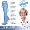 imageCHARMKING Compression Socks for Women ampamp Men Circulation 8 Pairs 1520 mmHg is Best Support for Athletic RunningHikingBlackBlackBlueBlueGreen
