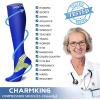 imageCHARMKING Compression Socks for Women ampamp Men Circulation 8 Pairs 1520 mmHg is Best Support for Athletic RunningHikingBlackBlackRedYellowOrange