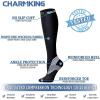 imageCHARMKING Compression Socks for Women ampamp Men Circulation 8 Pairs 1520 mmHg is Best Support for Athletic RunningHikingBlackBlackRedYellowOrange