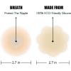 imageCHARMKING Pasties Nipple Covers 4 Pairs for Women Reusable Adhesive Silicone Nipple Covers No ShowBeige